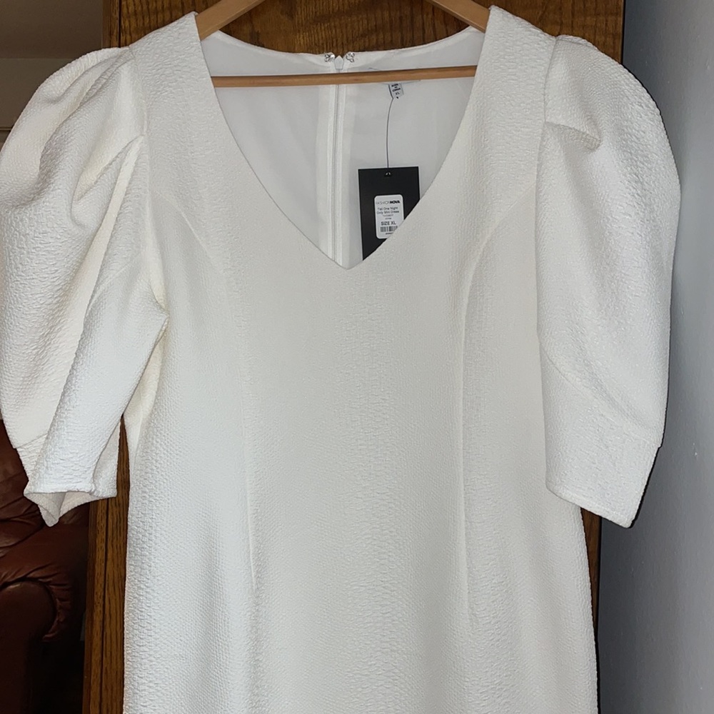 Tall One Night Only Mini Dress - White - Picture 5 of 6
